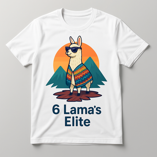 6 Lama's Lux Lama T-SHIRT